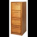 Contemporary 4 Drawer Vertical File Cabinet in Oak 00204/X